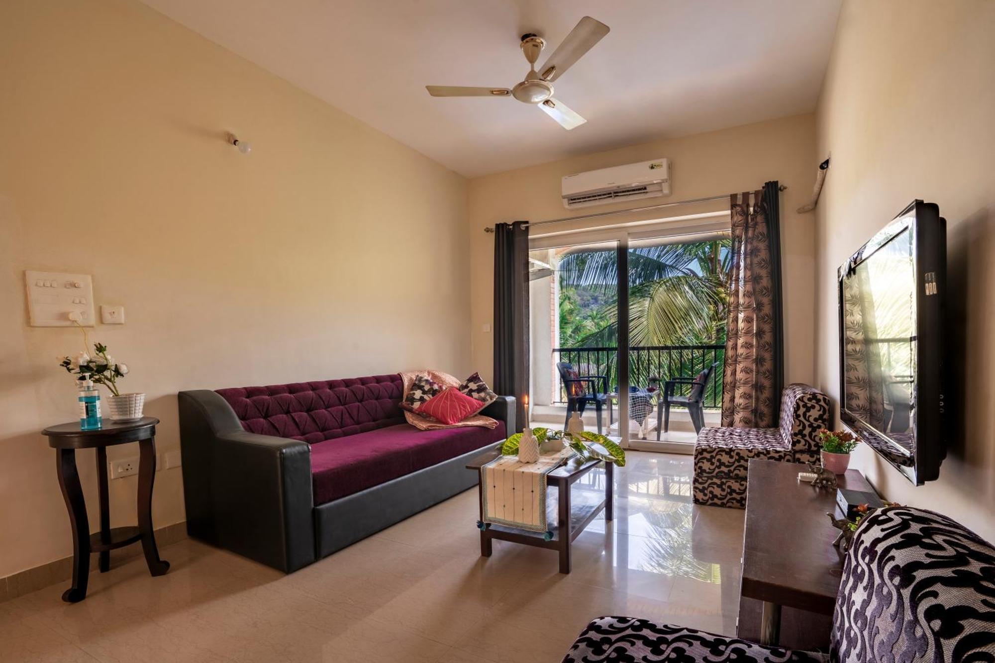 Goa Chillout Apartment - 1Bhk, Бага Экстерьер фото