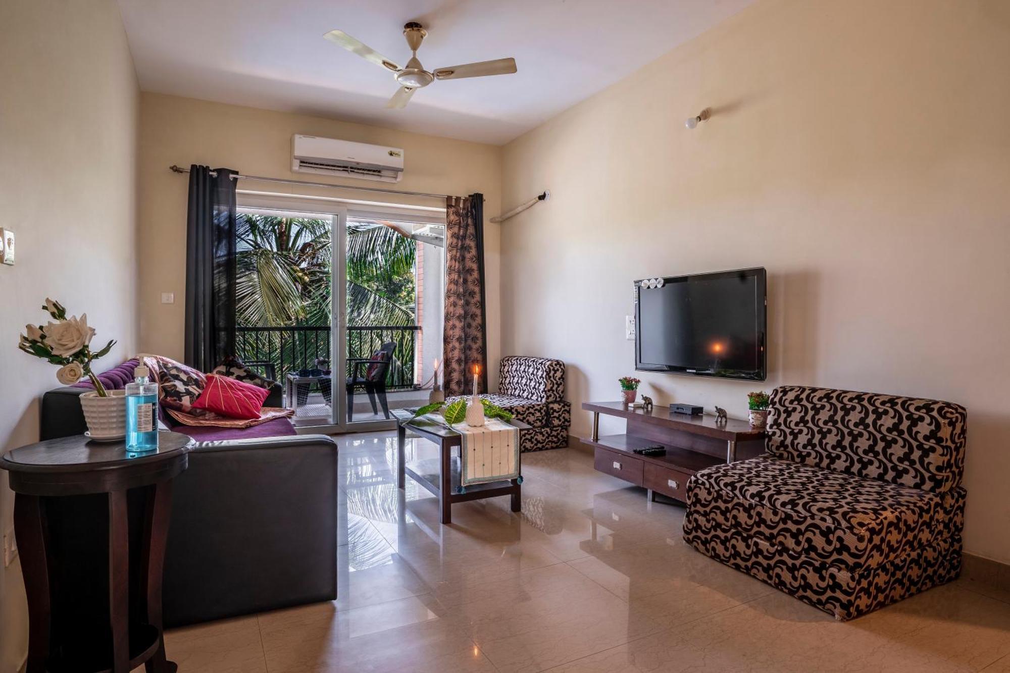 Goa Chillout Apartment - 1Bhk, Бага Экстерьер фото